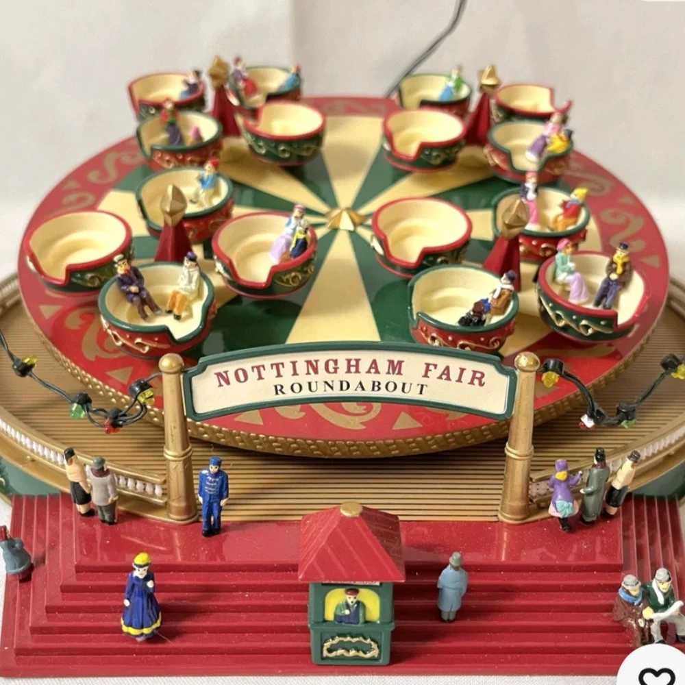 Spinning Tea Cups Holiday Decor Mr. Christmas Lights Music